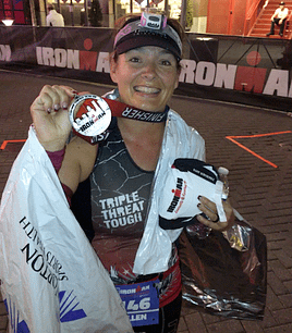 Louellen at Ironman Louisville in 2015