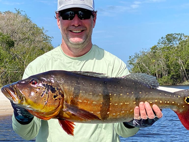 Catching my first Amazon Peacock Bass checked off a 30-year-old bucket list item!!!